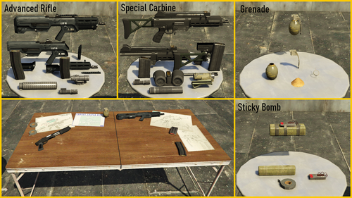 Weapon parts (props)