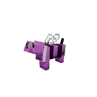 Magenta Bee Cat Skin — cosmetic Cat Skins item on the NovaVoid Cat Civilization Minecraft server