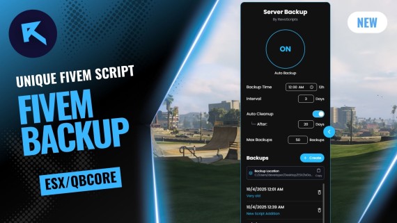 Revo Backup - Auto FiveM Database Backups - FiveM Script for ESX QBCore QBox Servers