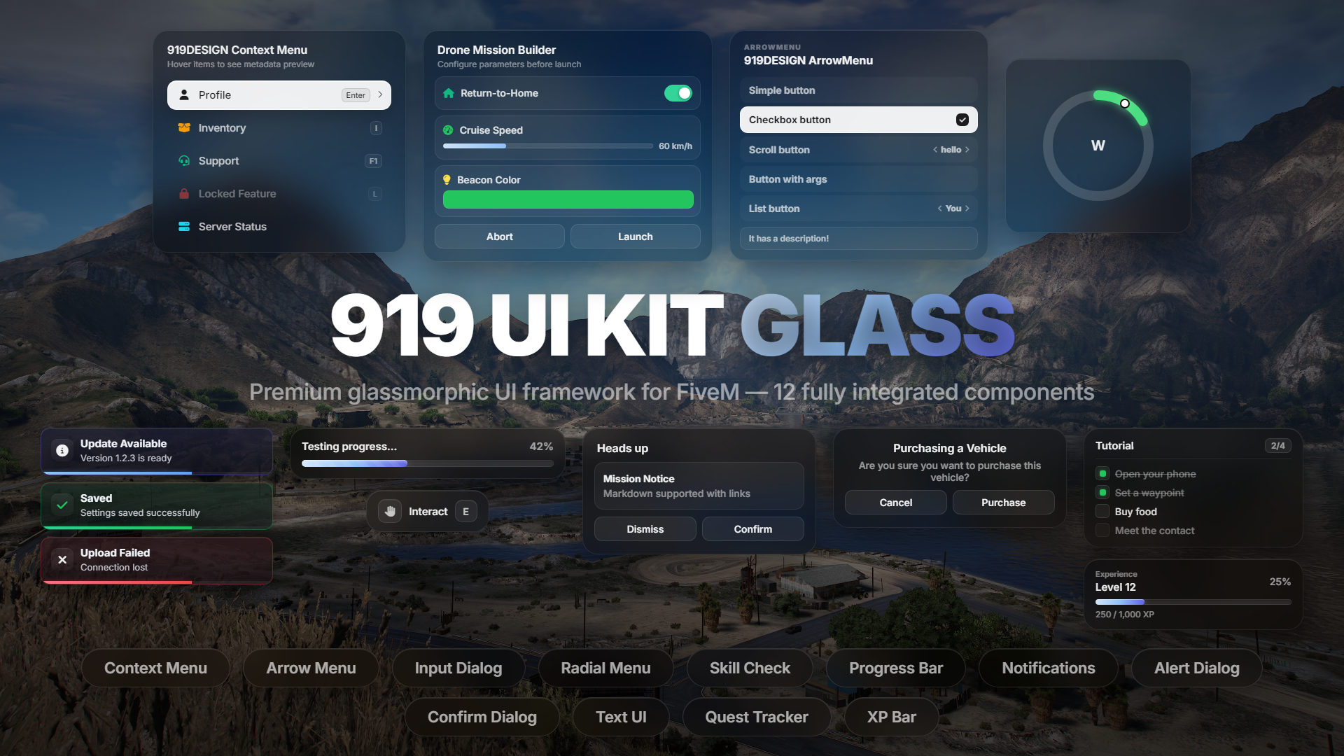 919 UI KIT GLASS
