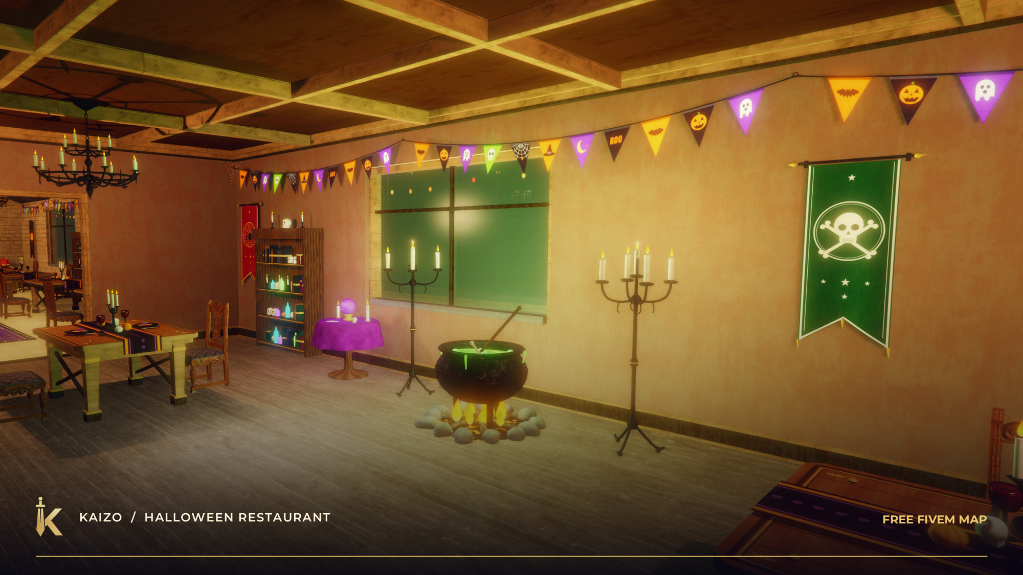 KAIZO Halloween Restaurant — Free FiveM Map