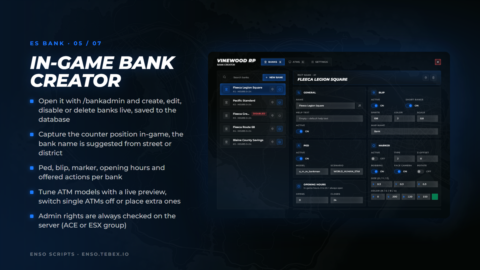 ES Bank — Banking with In-World ATMs, Shared & Society Accounts [ESX]