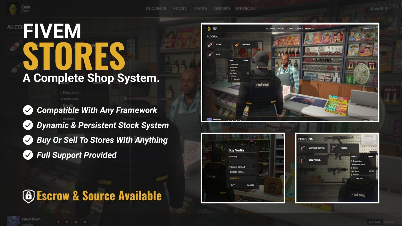 Stores System (Escrow)