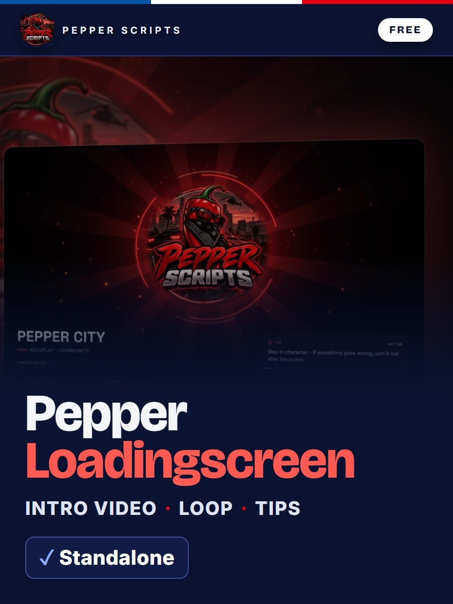 Pepper Loadingscreen – Free FiveM Loading Screen