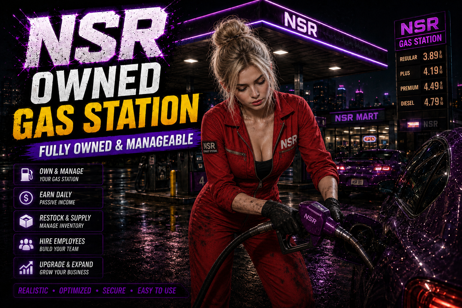 Player Owned Gas Station System | QBCore & ESX