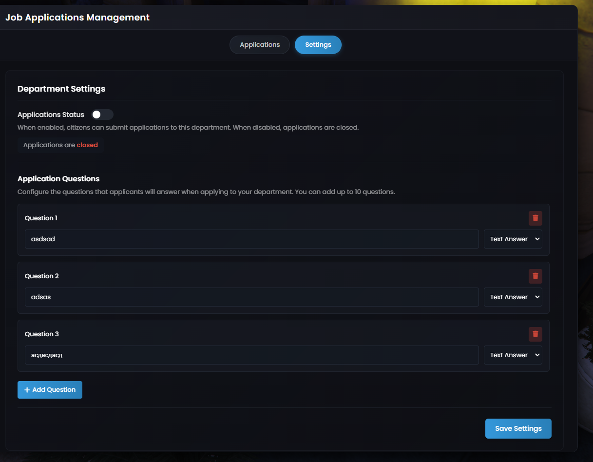 Advance job application system Screenshot 4