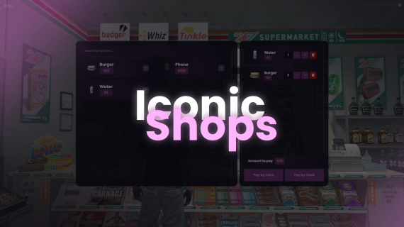 Iconic-Shops [OPENSOURCE] [ESX/QB/VRP]
