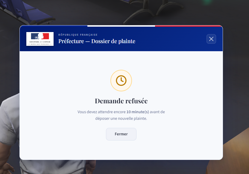 Dépôt de Plainte