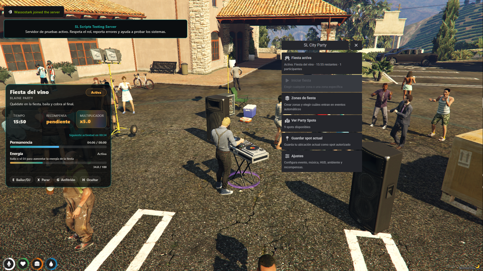 SL City Party | Dynamic Public Party System