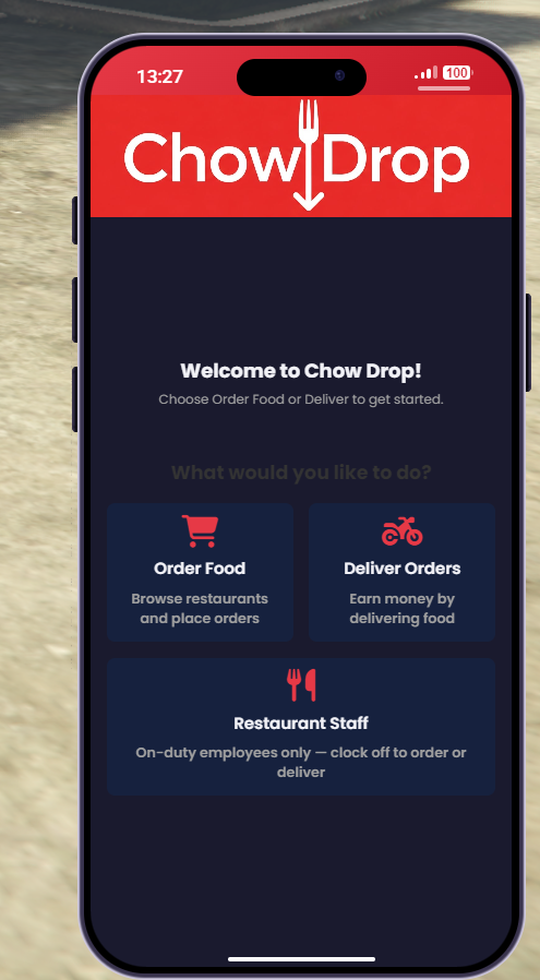 Chow Drop Food Delivery