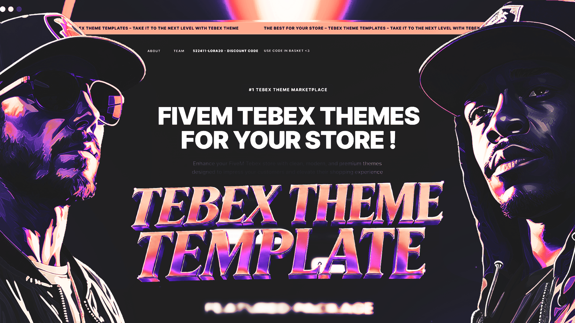 LORA - Best FiveM Tebex Theme Template