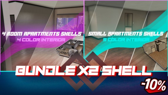 [BUNDLE MLO] SHELLS - 4Room Apartments X Small Apartments
