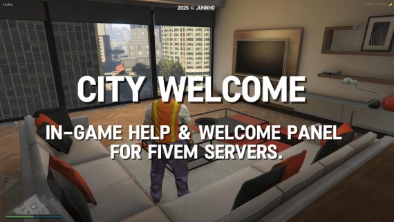 City Welcome – In-Game Help & Welcome Panel