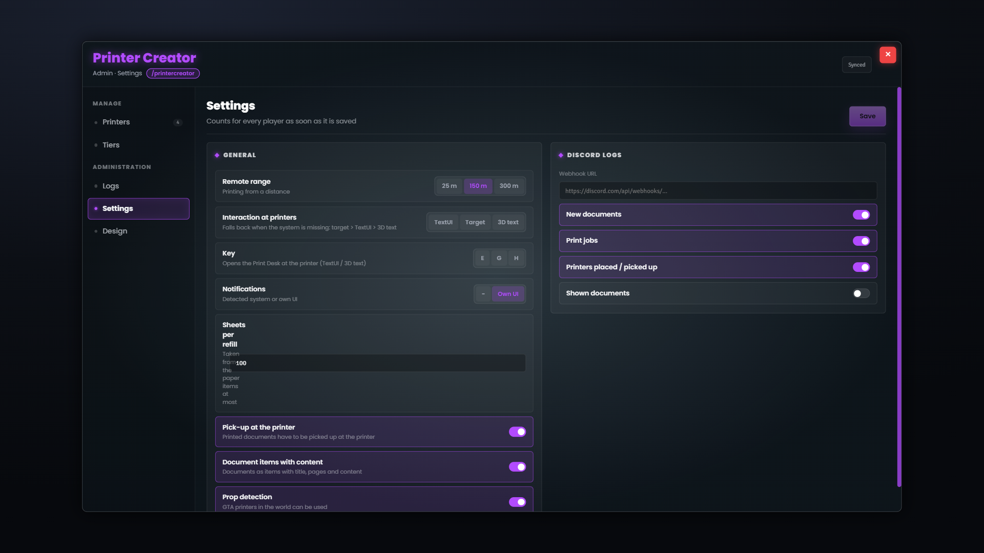 JMX_Printer-Creator