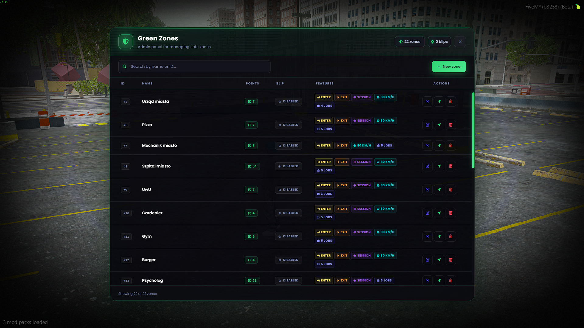 Green Zone System Escrowed [ESX, QB, QBOX, STANDALONE]
