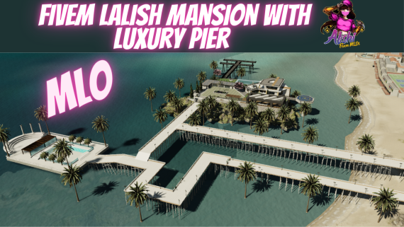 Fivem  Custom Lalish  Mansion with add Luxury Pier