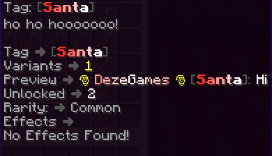 Santa Tag