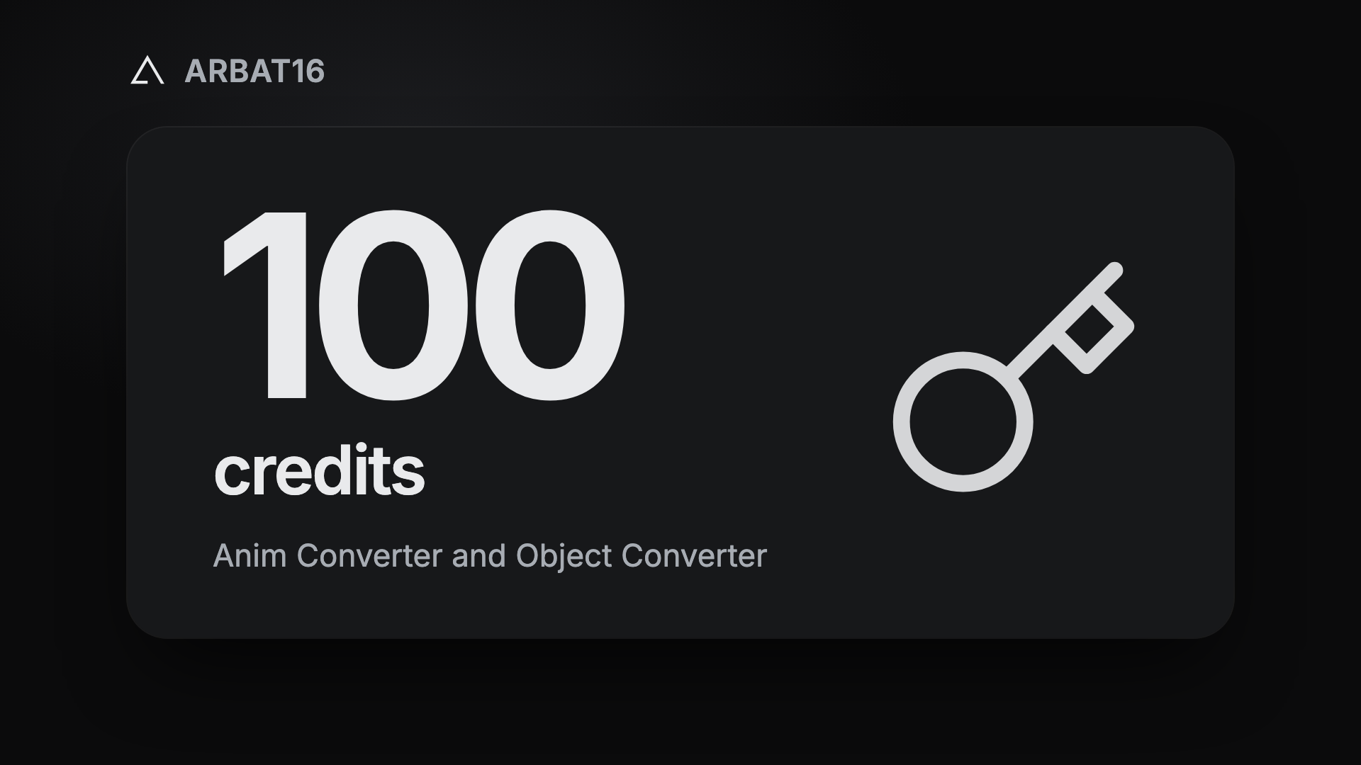 Converter Credits (100)