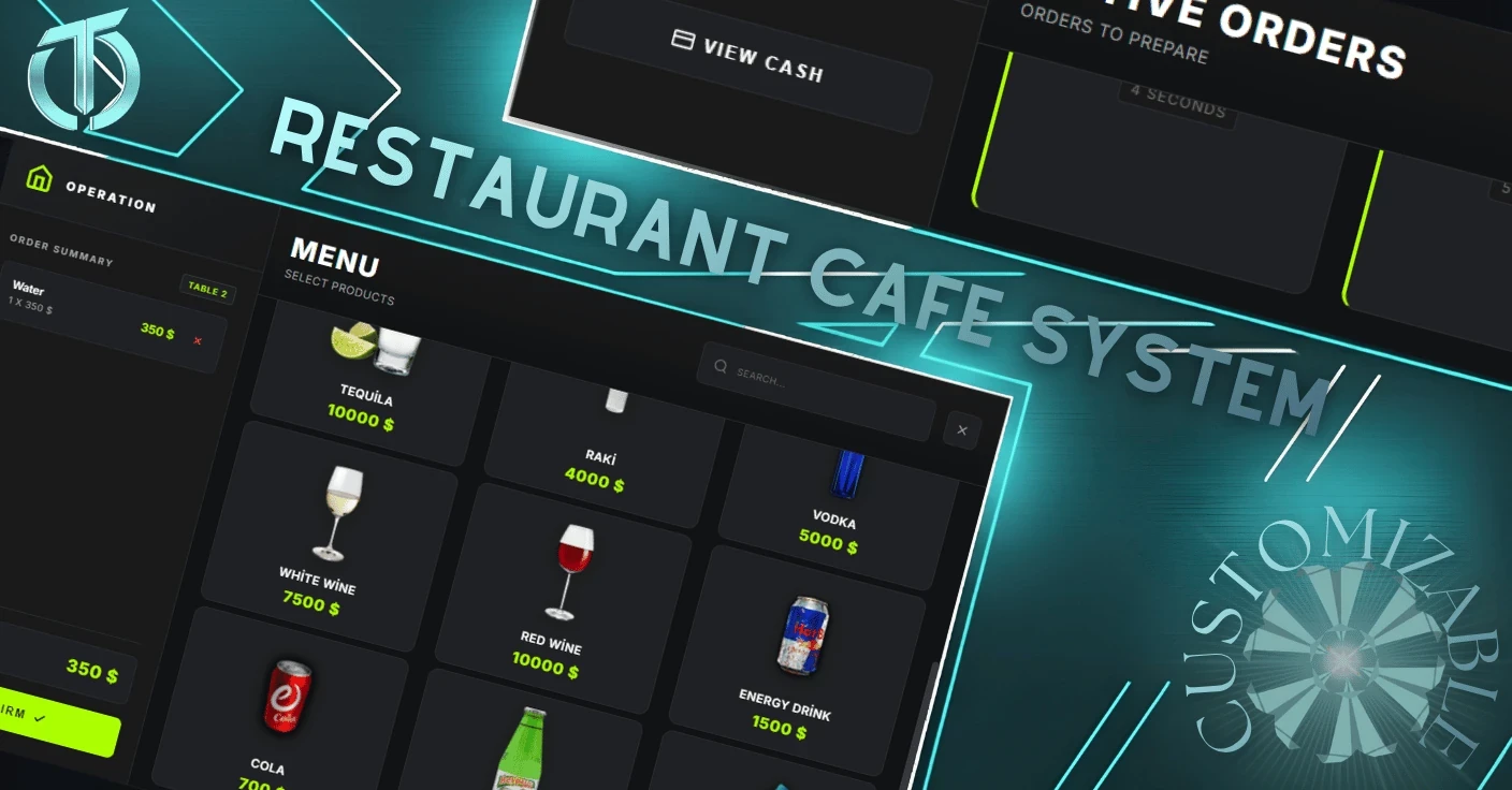 CAFE BAR SYSTEM [QB-QBX-ESX]
