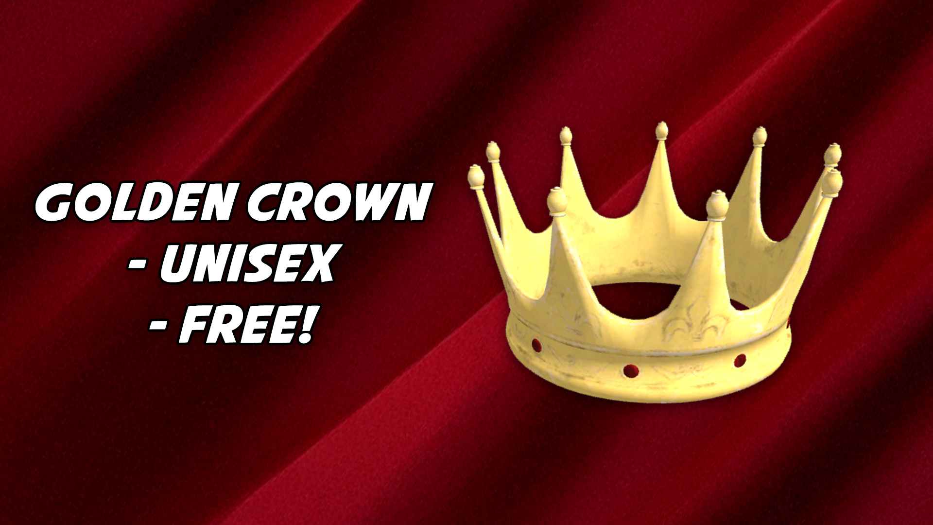 Unisex Golden Crown