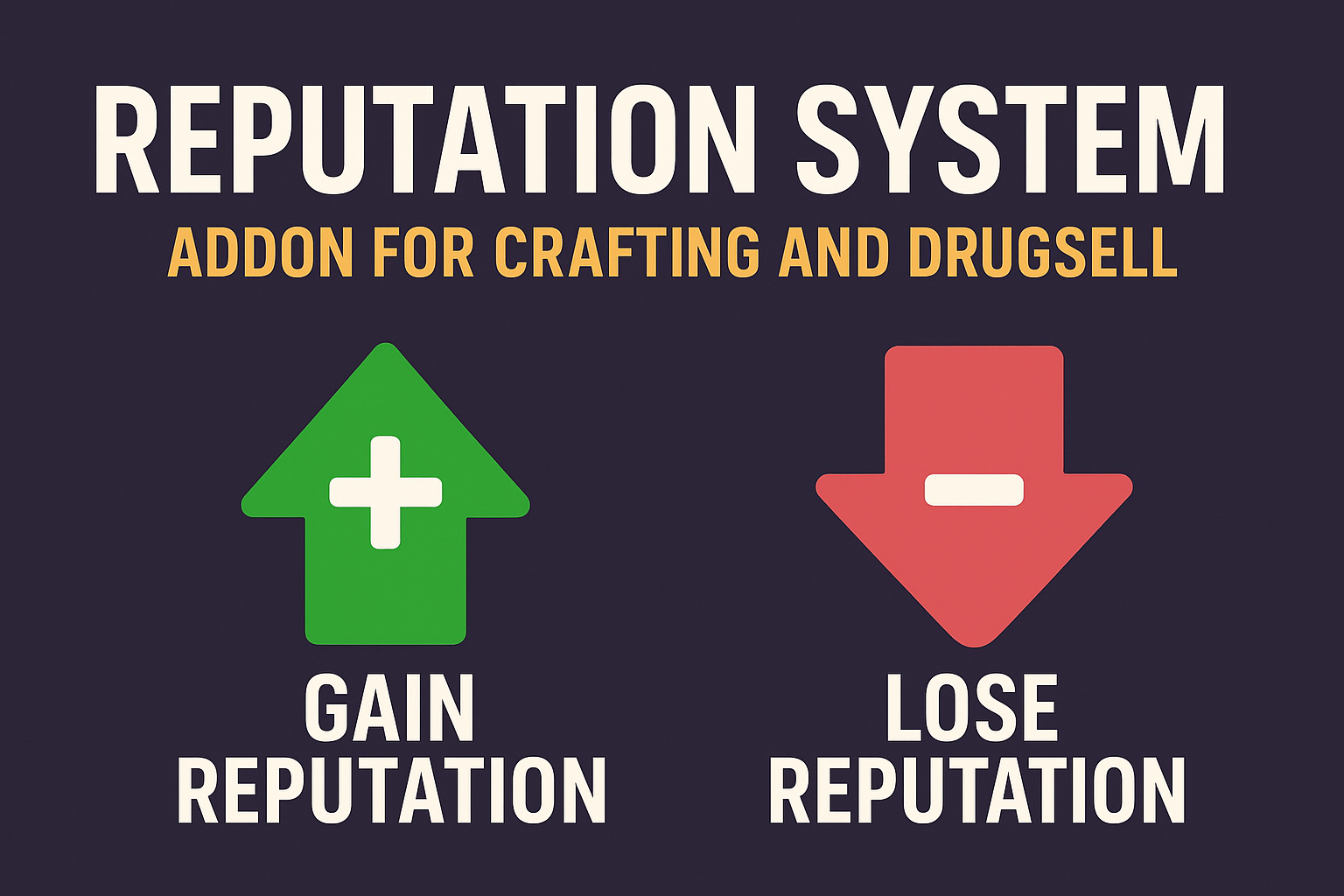 Reputation Bundle (Drugsell, Crafting & Reputation System)