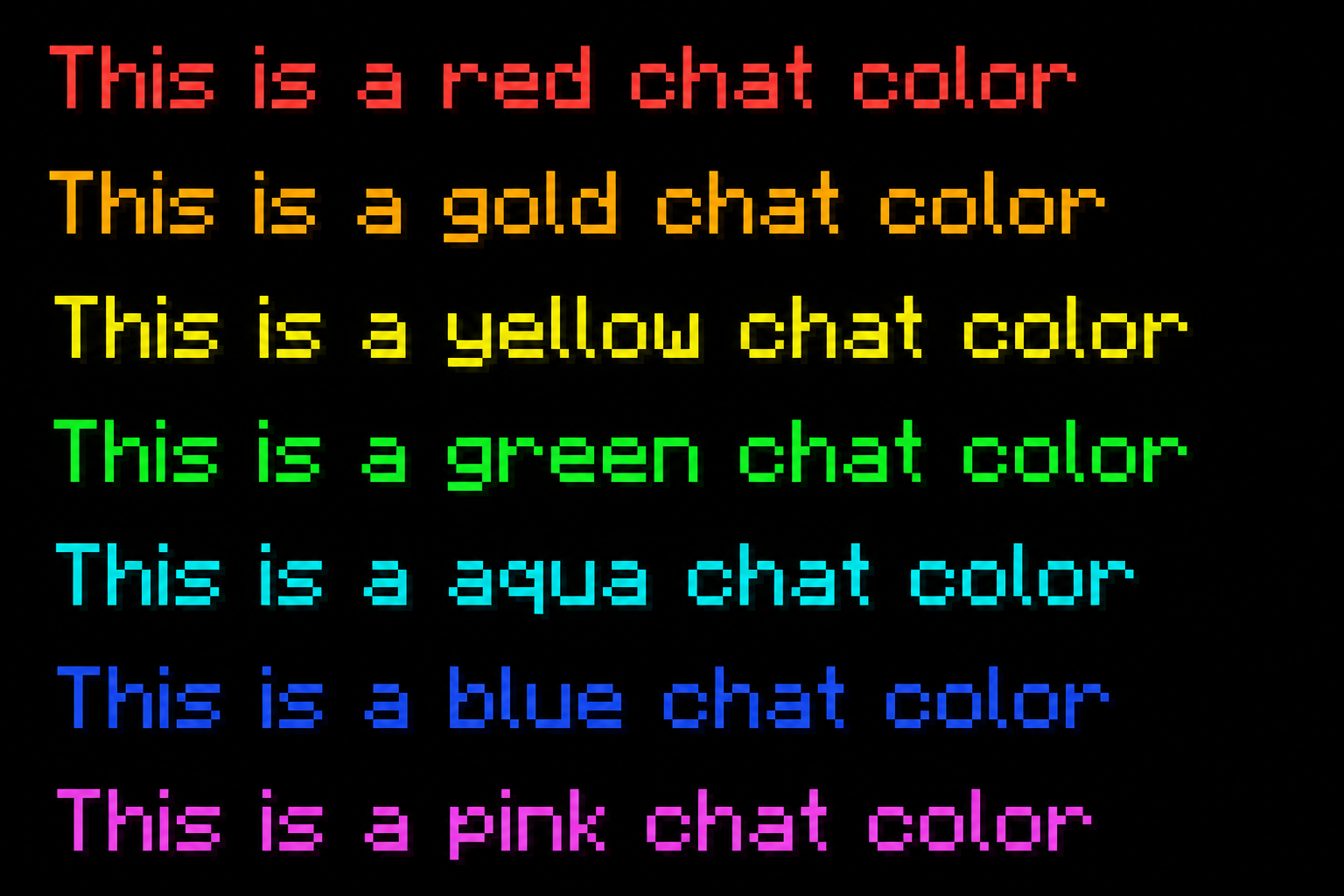 All Chat Colors