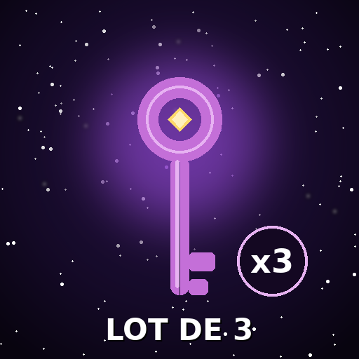 🔑 Lot de 3 Clés Cosmiques