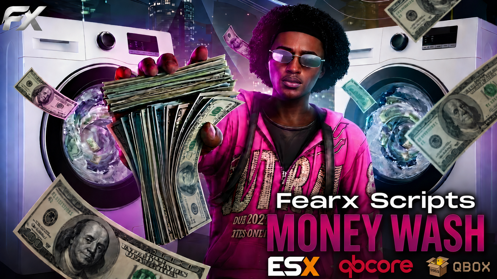 Moneywash Systen  | ESX QB & QBOX