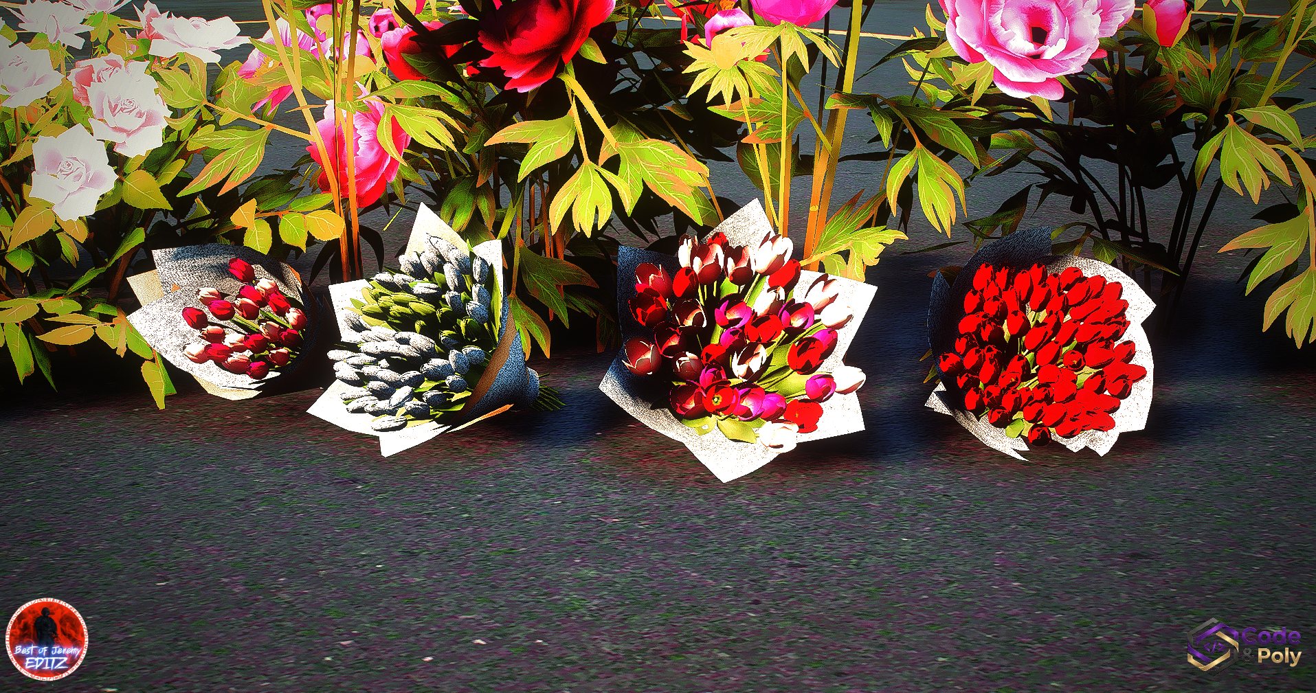 Code & Poly Blumen Props