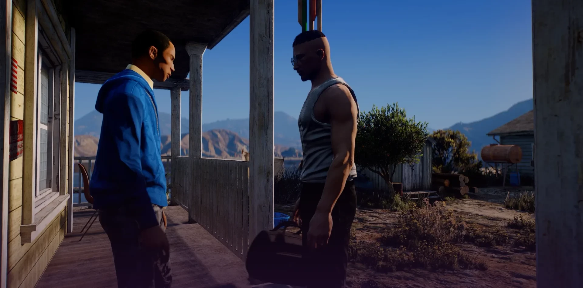 Meeting a contact to collect the cash bag