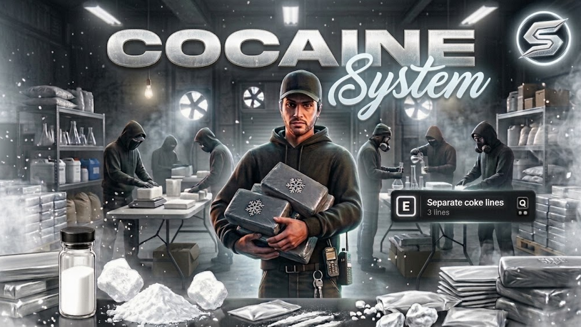[ESX/QB/QBOX] Most Realistic Cocaine System | FiveM | 2026 | Premium Anims & Props | Enhanced UI