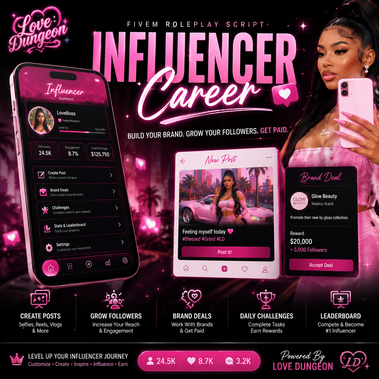 LD Influencer Career | QBCore & ESX