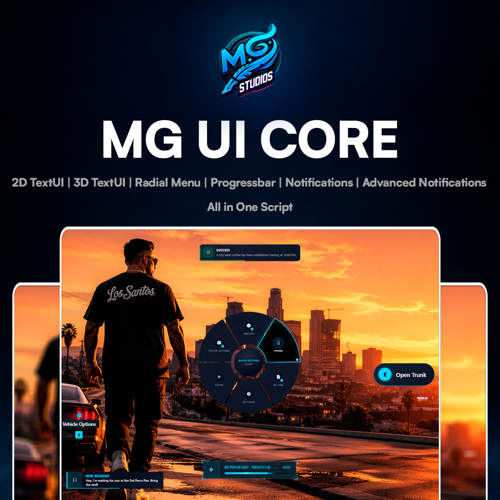 MG - UI Core - Standalone - Open Source