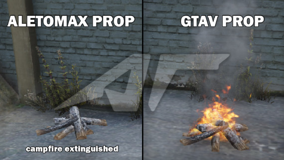 Prop campfire extinguished for ymap or script