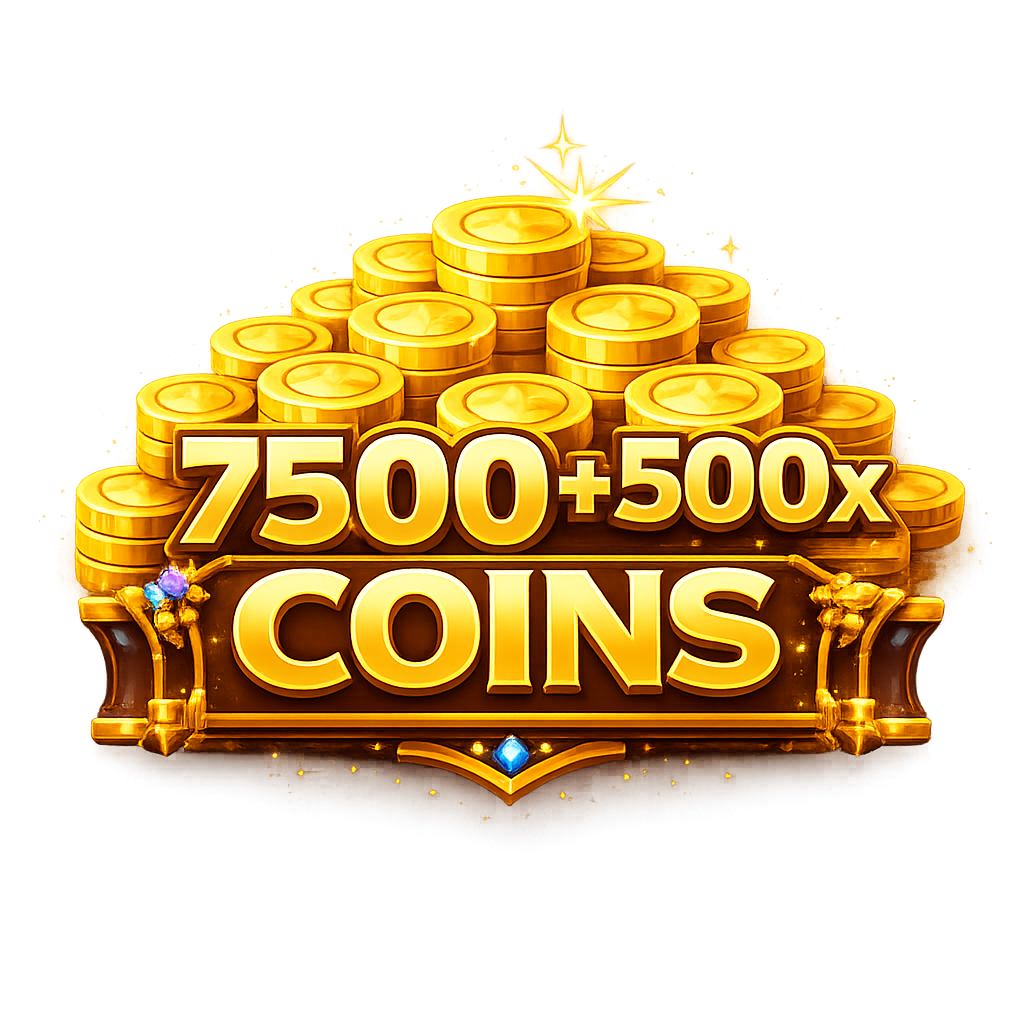 7500 Coins + 500x Coins