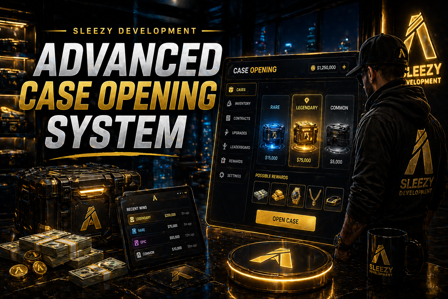 Sleezy Development • Advanced Case Opening System (ESX, QBCore, Qbox, & Standalone)