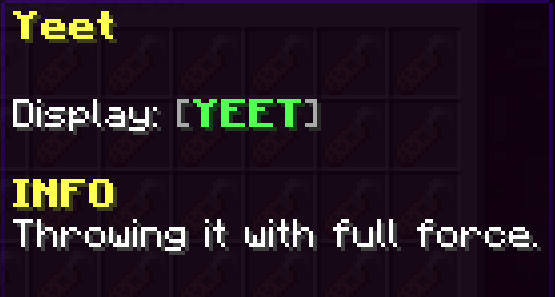 Yeet Tag