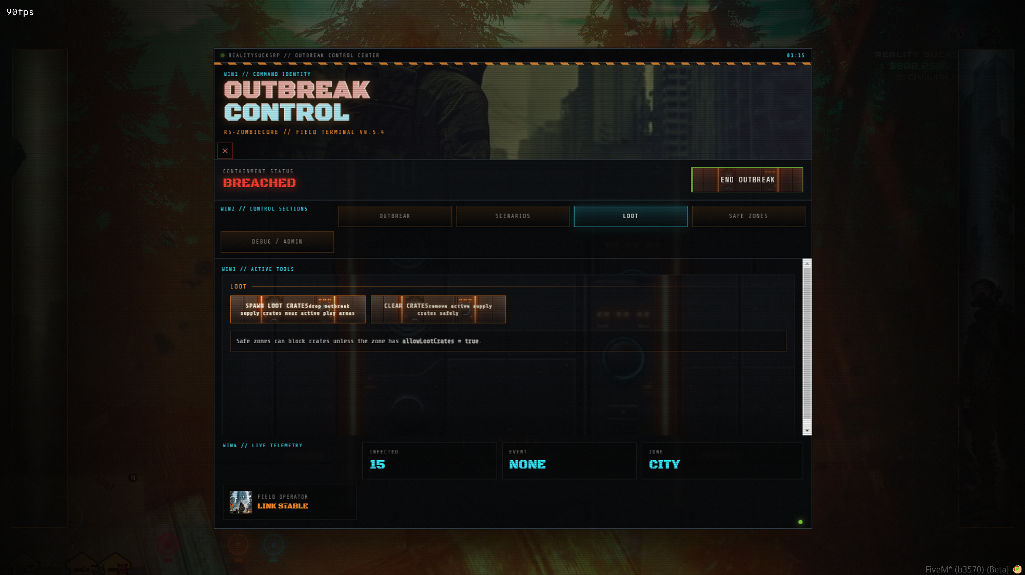ZombieCore Full Zombie Outbreak Survival System, CCTV, Explosions, Chaos