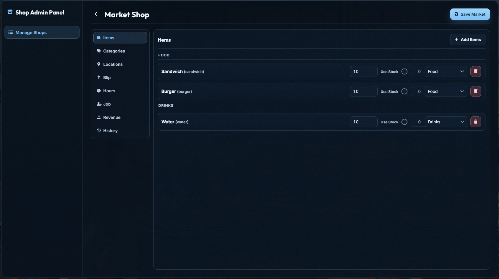 Advanced Shops Creator