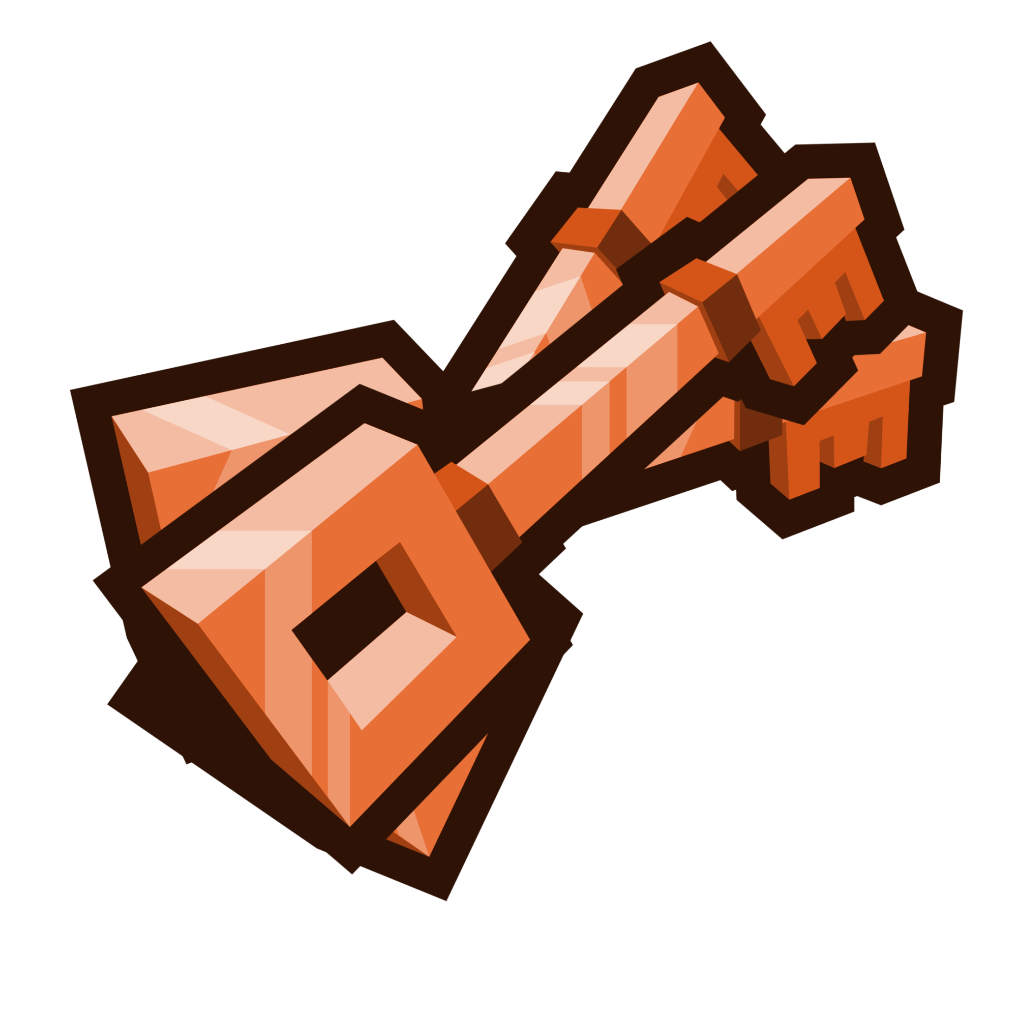 3x Amber Key