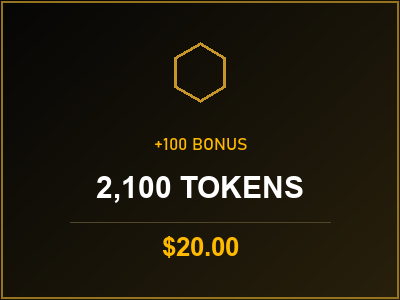 2,100 Tokens