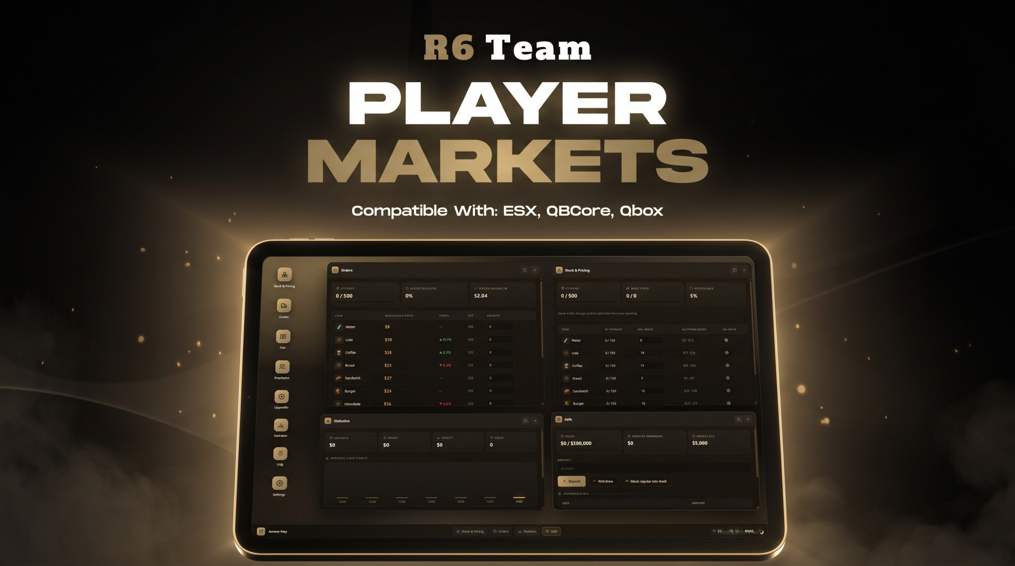 [QB/QBX/ESX] Player Markets System