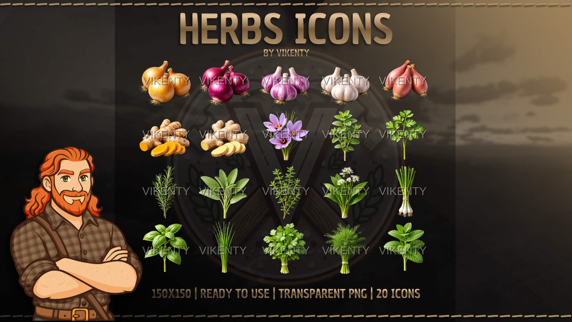 Herb Icons x20 | 01