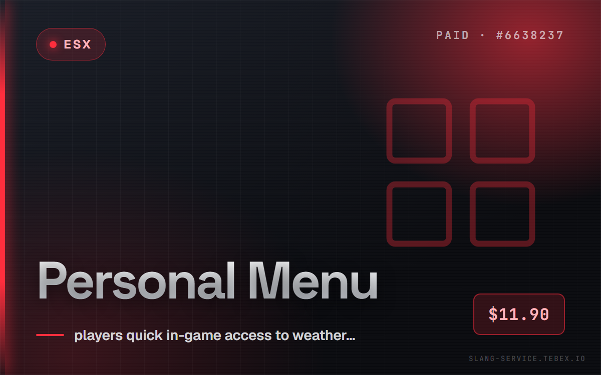 [ESX] Personal Menu