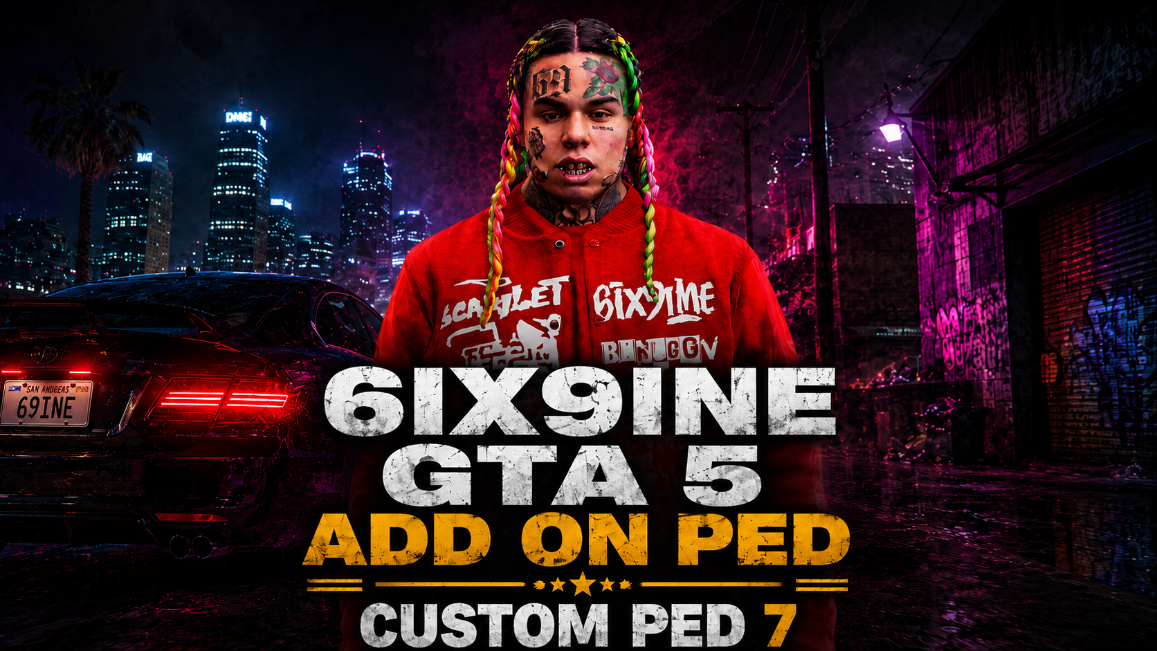 6ix9ine | FiveM Custom Ped 7