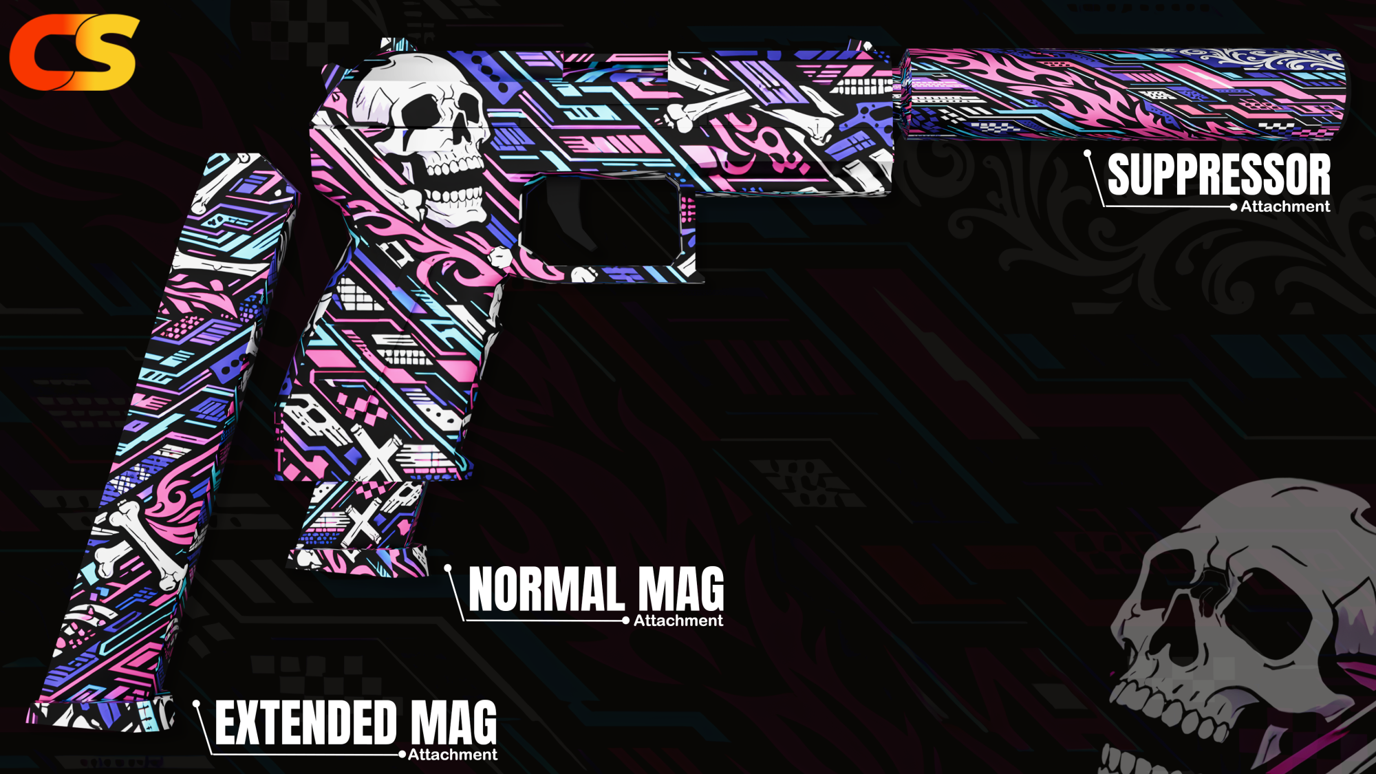 [SKULL BYTE ( COMBAT PISTOL )] OX-INVENTORY { WEAPON}
