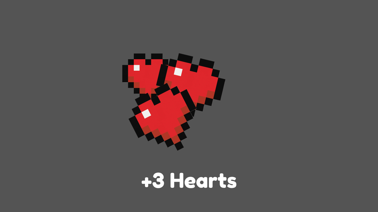 +3 Hearts