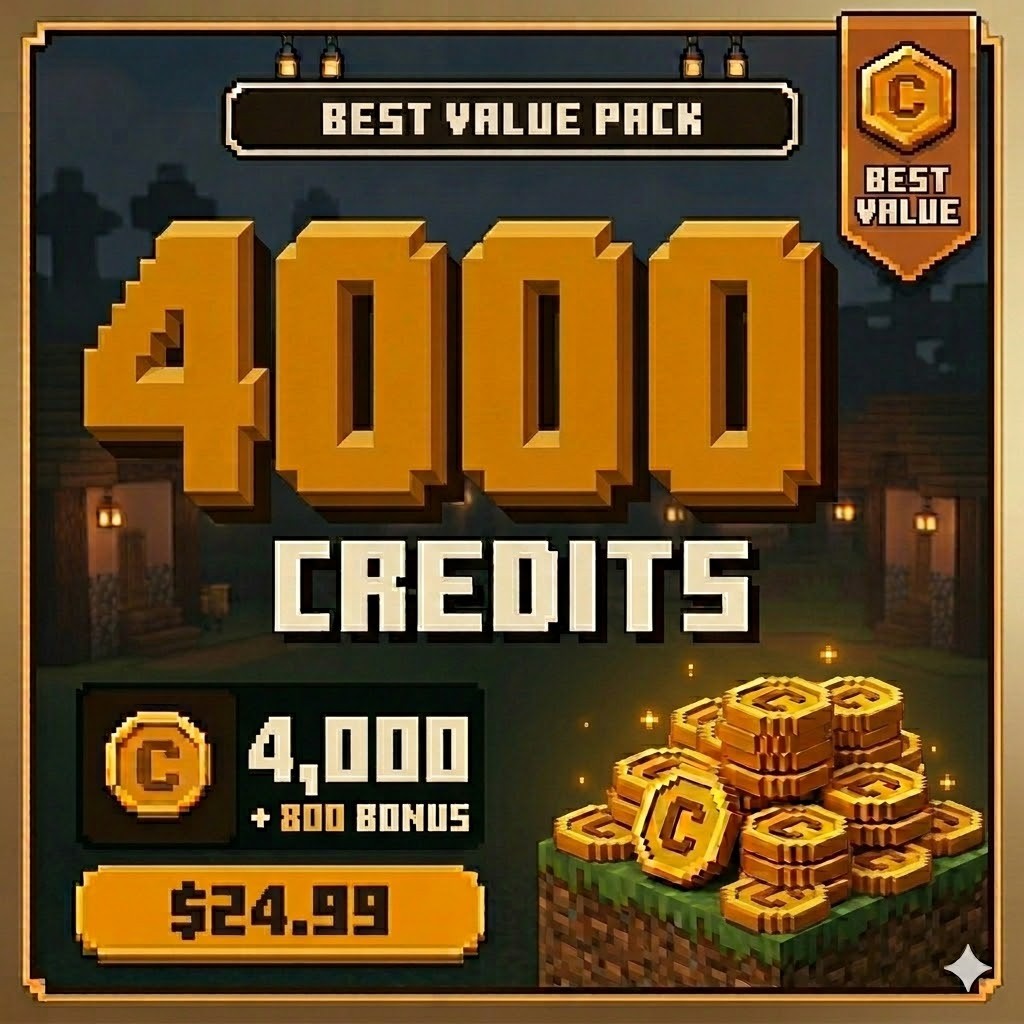 Best Value Pack - 4,000 Credits (+800 Bonus)