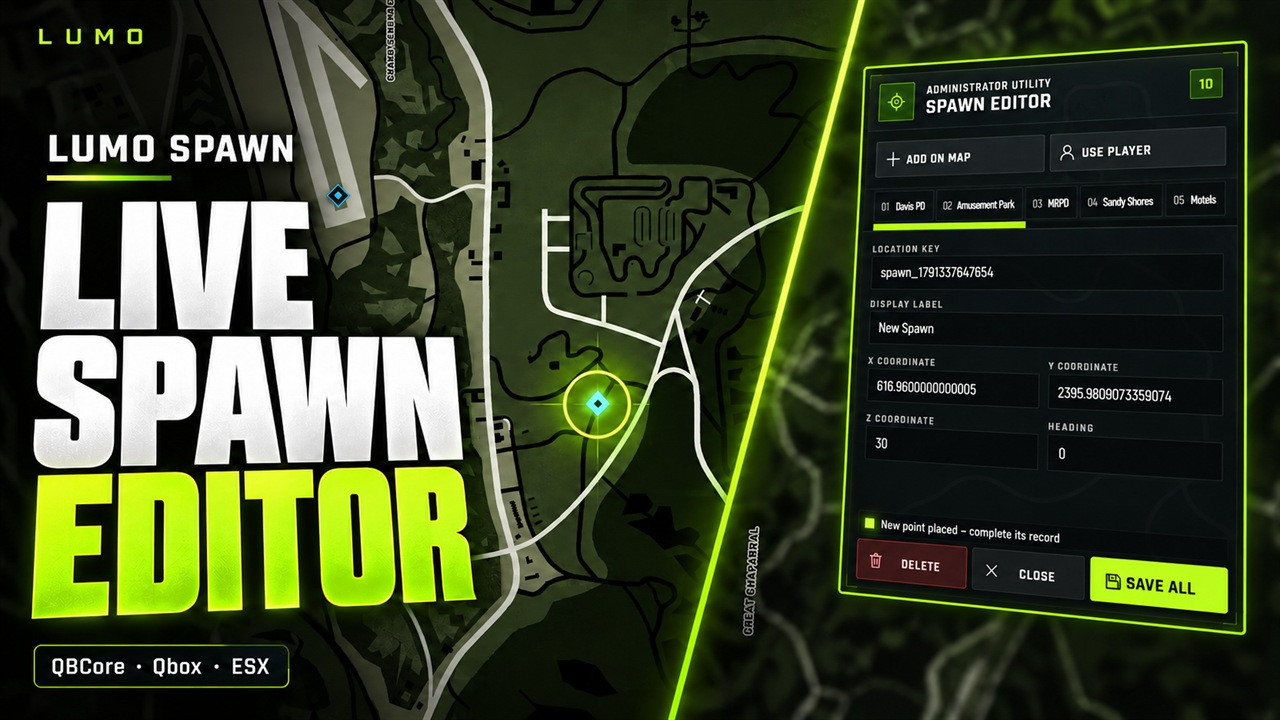 Lumo Character Pack — Multicharacter + Spawn (Escrow)