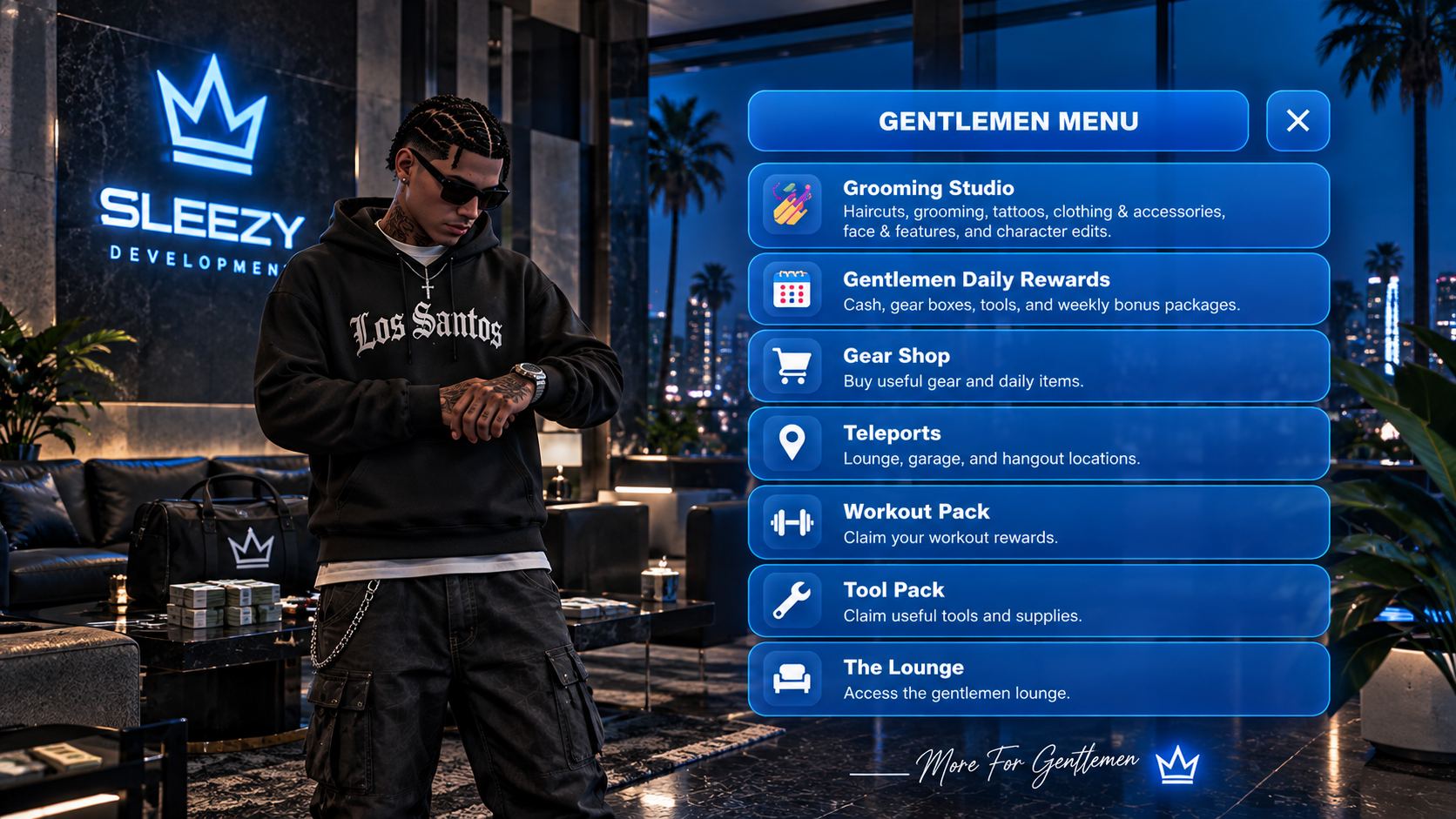 Sleezy Development • Male Rewards System (ESX, QBCore, Qbox, & Standalone)